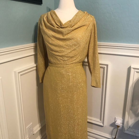 True vintage 1960s lurex 2 piece set - Picture 2 of 8